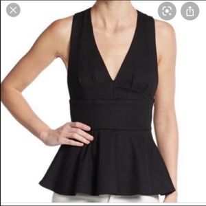 Karina Grimaldi Roxanne Peplum Top